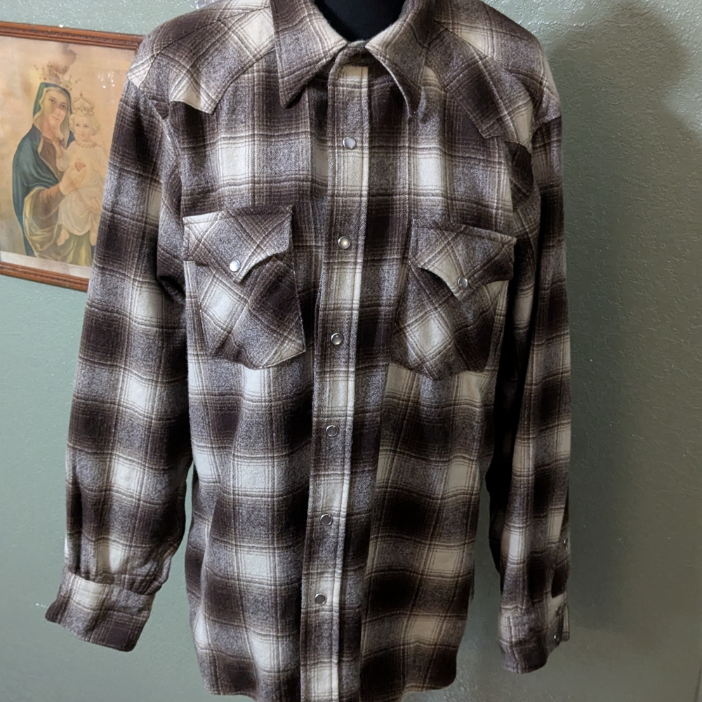 Vintage Pendleton Plaid Button-Up Shirt